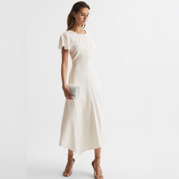 Reiss Dresses & Skirts - Reiss Elegant White Midi Dress